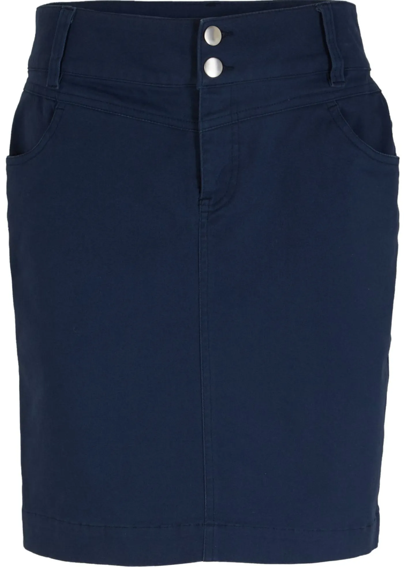 bonprix bonprix Falda elástica con licra Azul almirante New