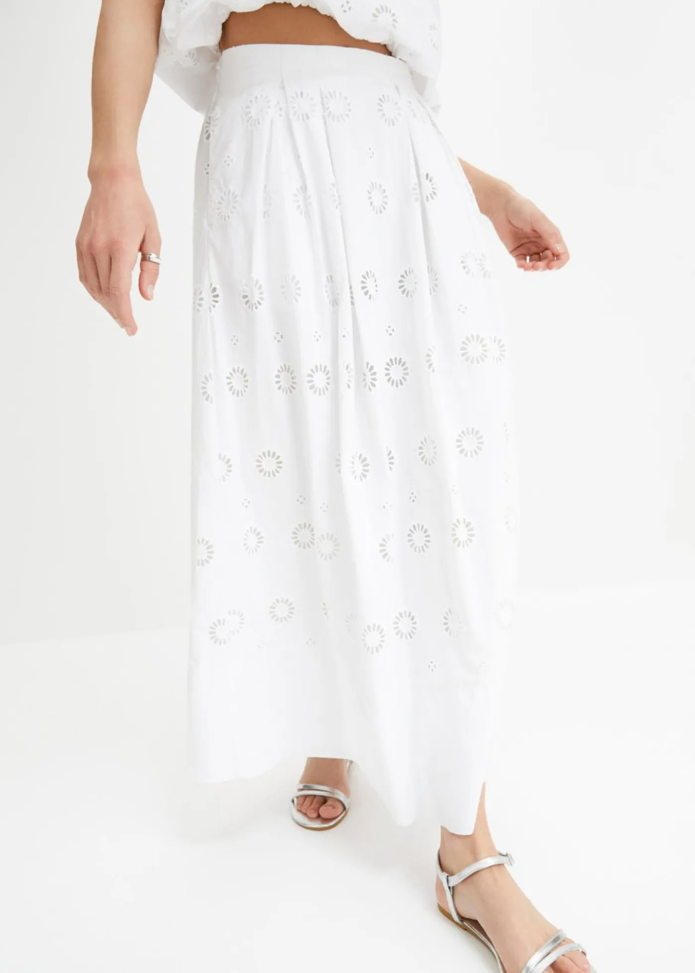 bonprix bonprix Falda larga Blanco Outlet