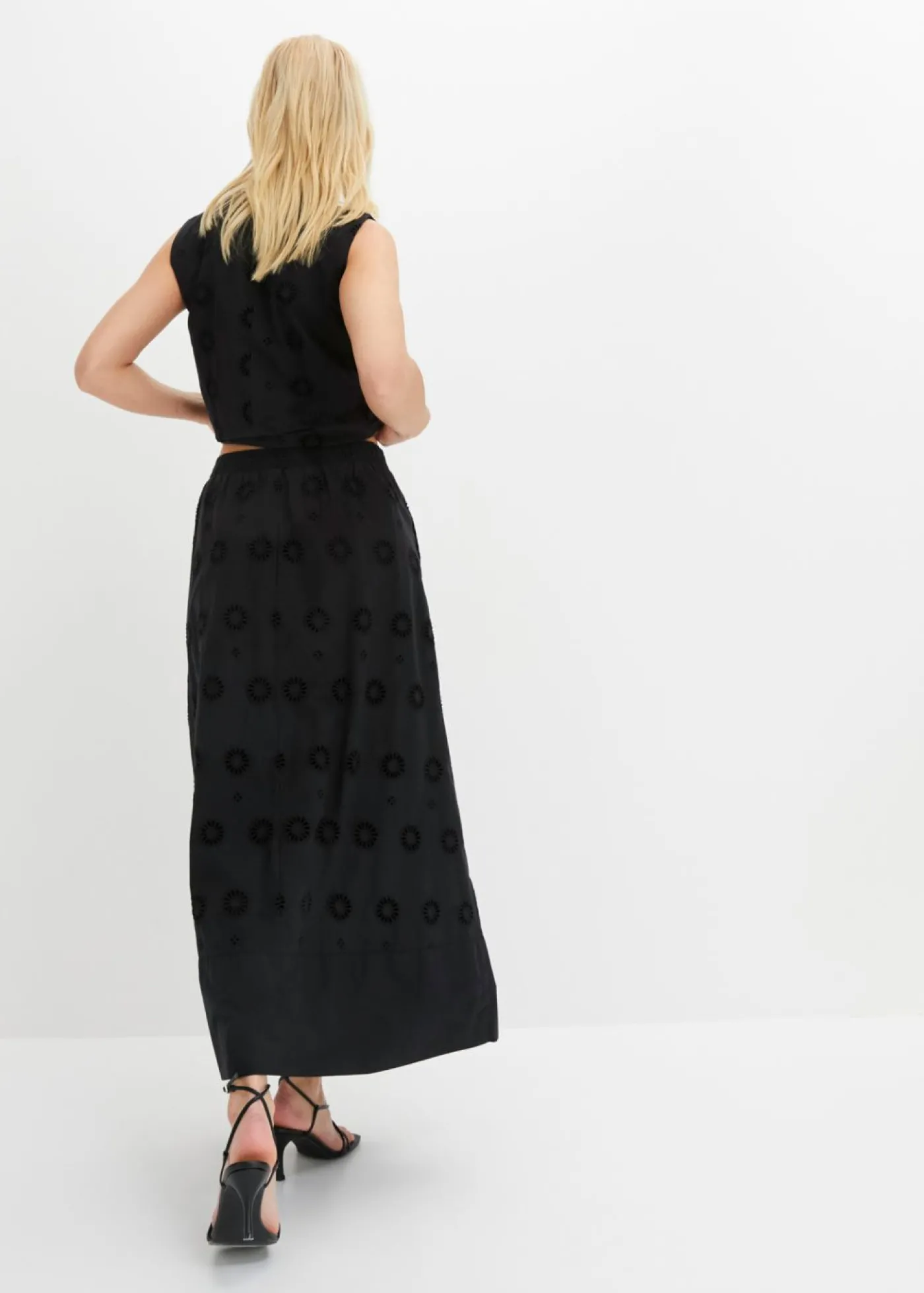 bonprix bonprix Falda larga Negro New