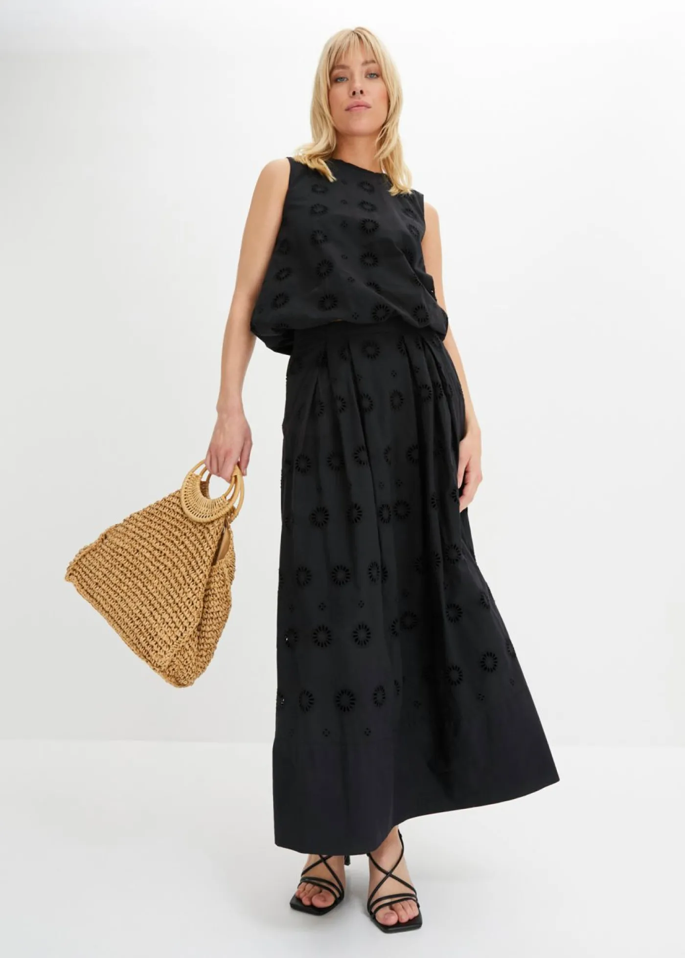 bonprix bonprix Falda larga Negro New