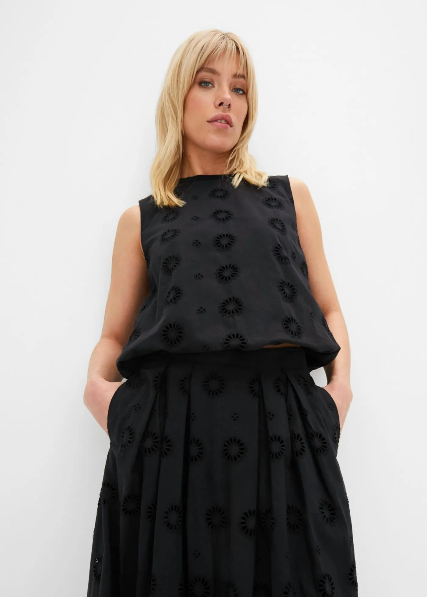 bonprix bonprix Falda larga Negro New