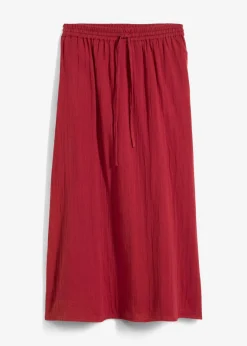bonprix bonprix Falda larga de muselina Rojo New