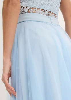 bonprix bonprix Falda larga de tul azul pálido
