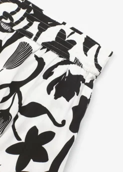 bonprix bonprix Falda larga de viscosa fluida Blanco lana-negro Hot