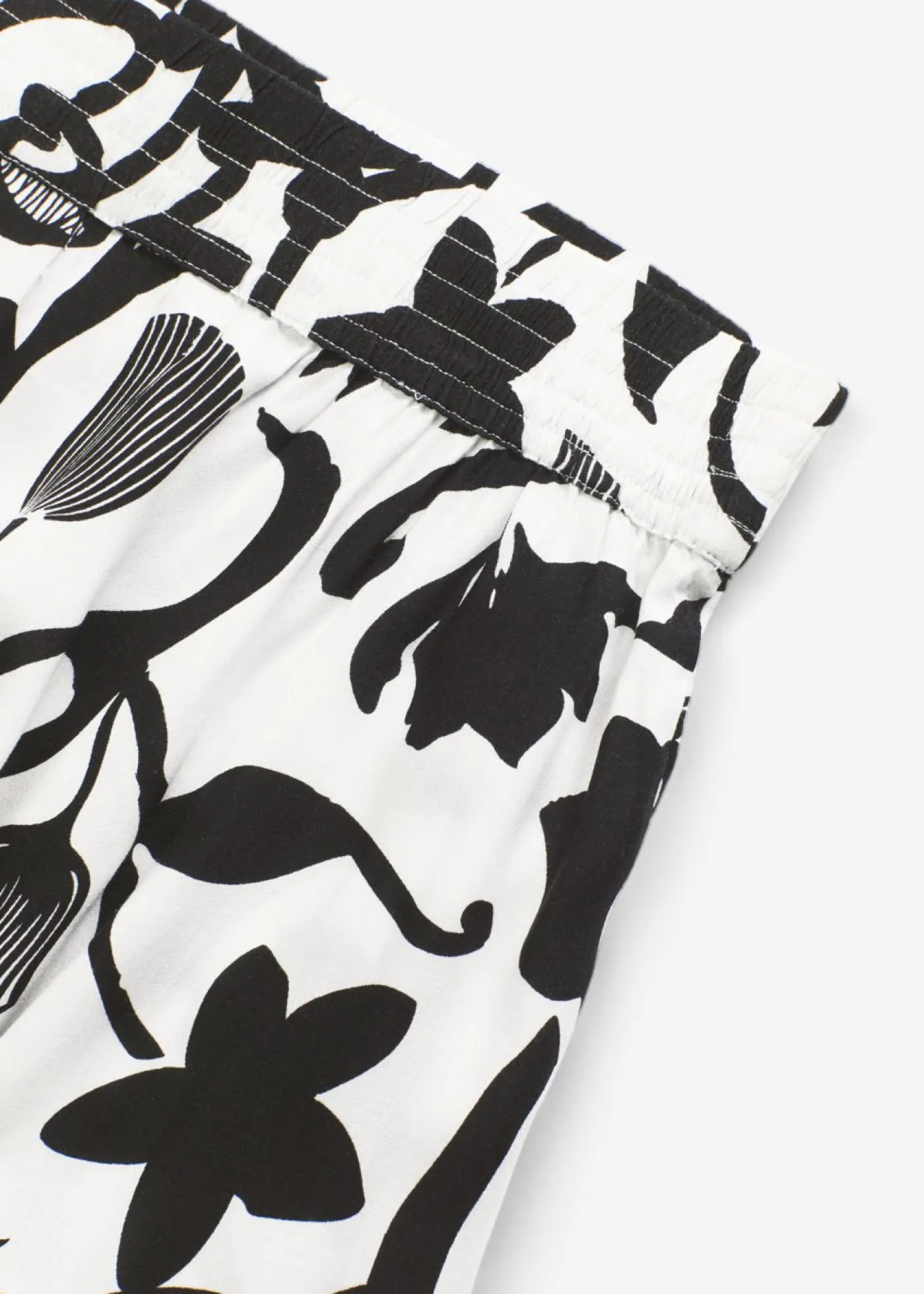 bonprix bonprix Falda larga de viscosa fluida Blanco lana-negro Hot