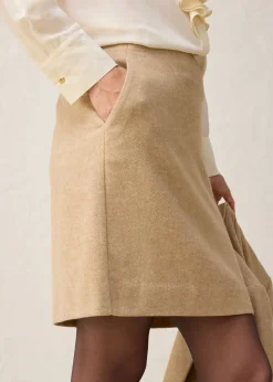 bonprix bonprix Falda lápiz Beige natural jaspeado New