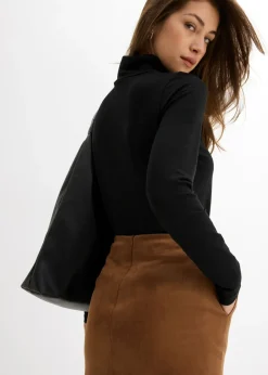 bonprix bonprix Falda lápiz marrón Online
