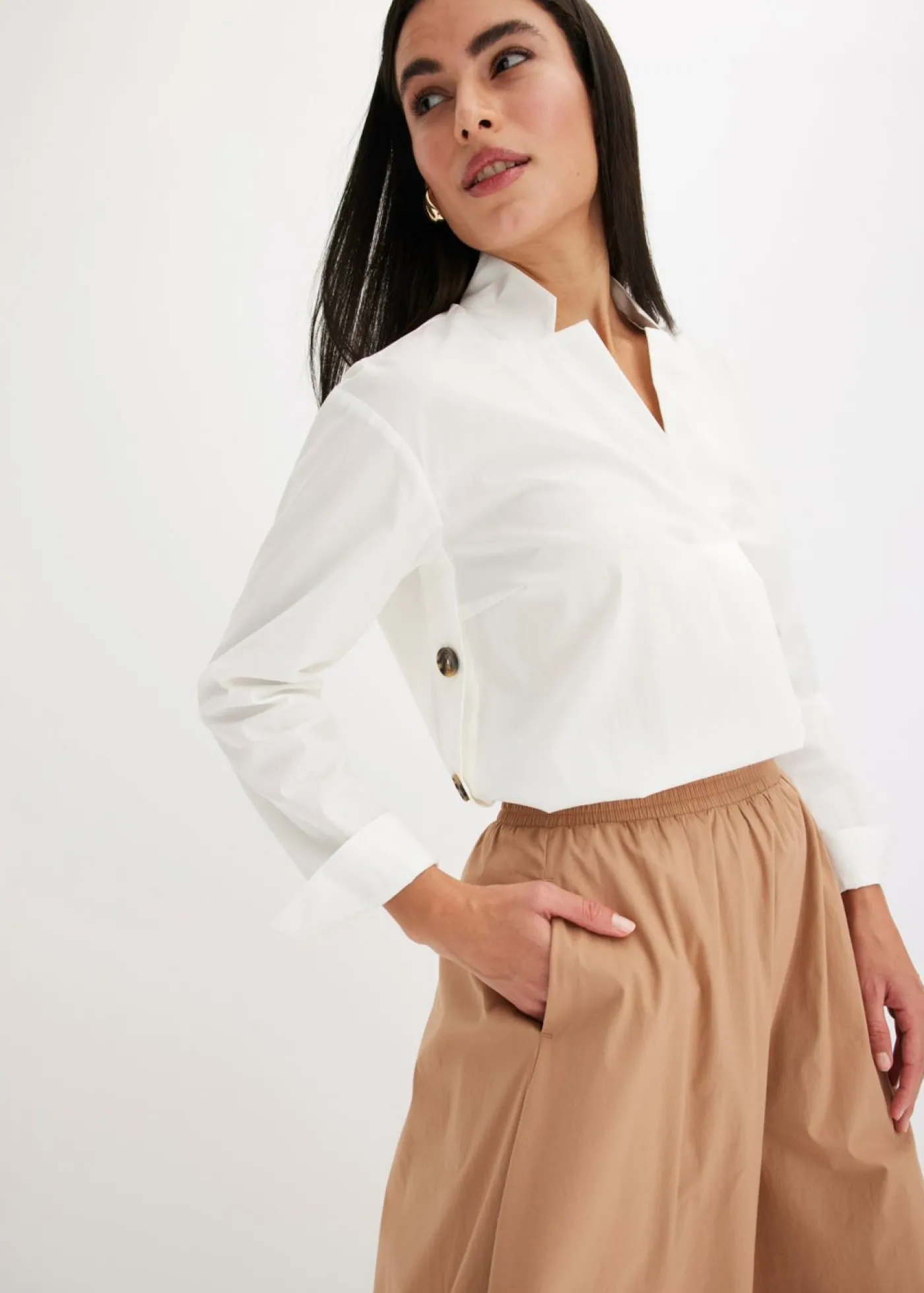 bonprix bonprix Falda midi Camel Outlet