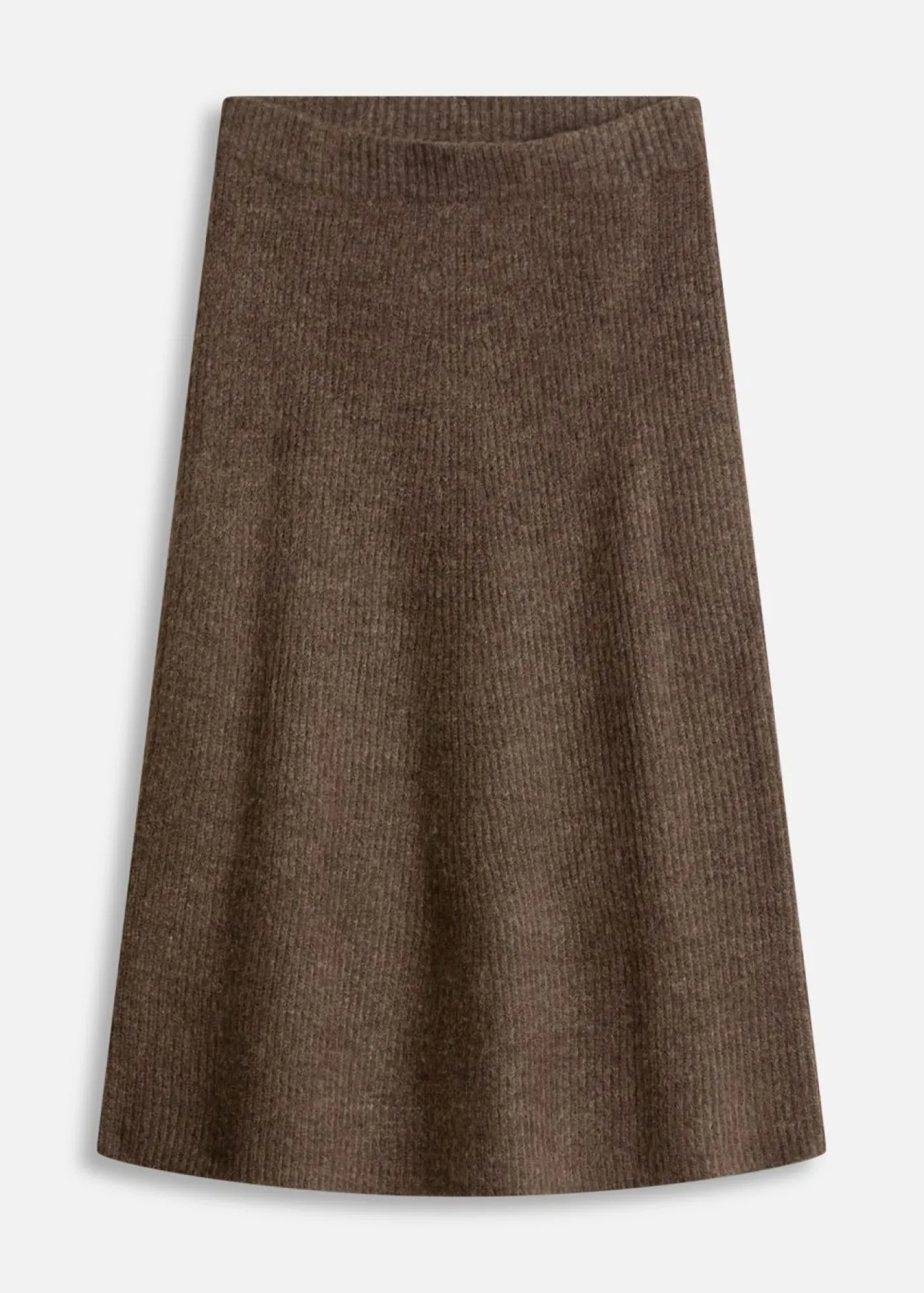 bonprix bonprix Falda midi de punto Marrón jaspeado New