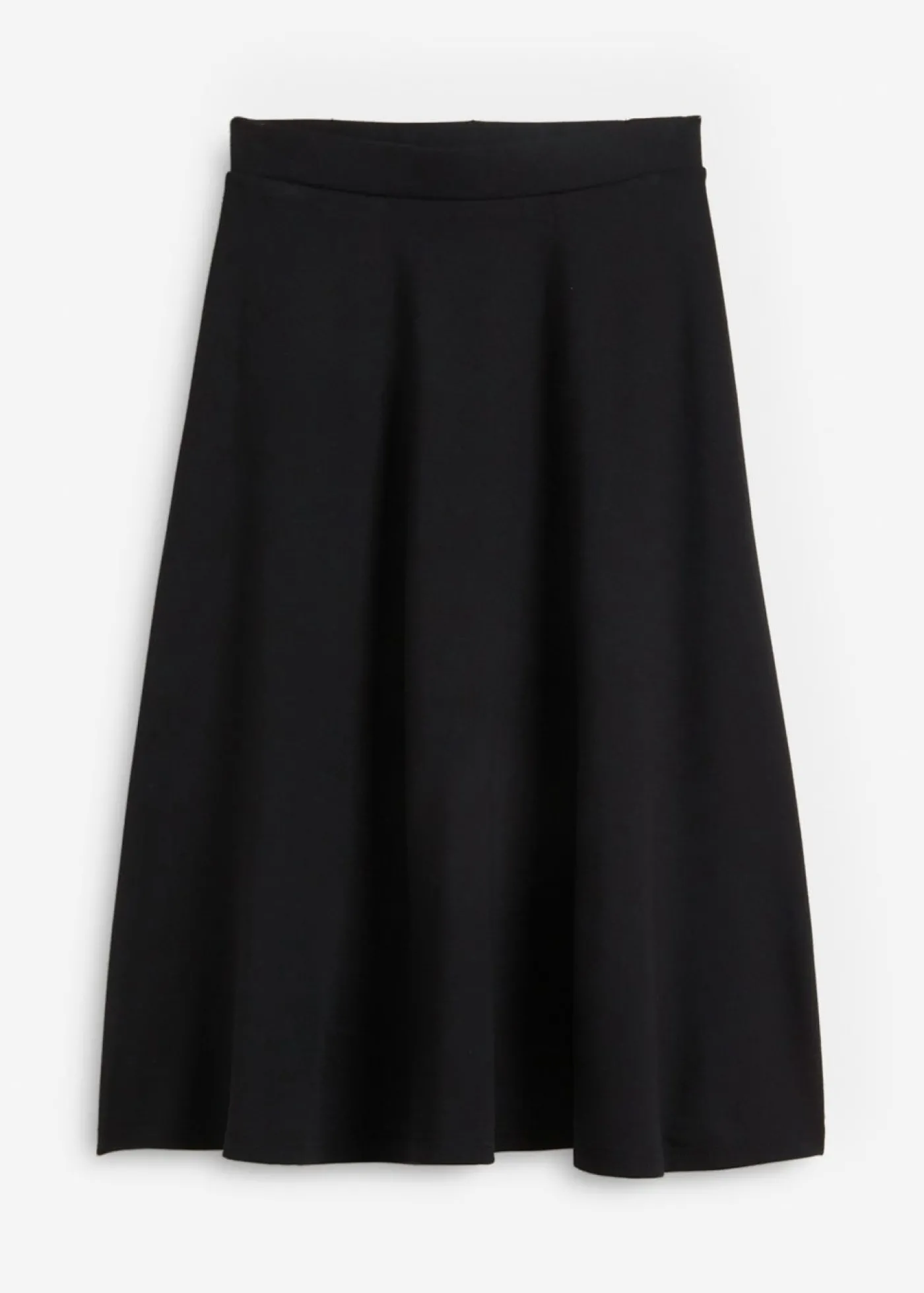 bonprix bonprix Falda midi de Punto di Roma Negro Discount