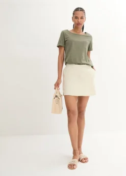 bonprix bonprix Falda pantalón Crudo Discount