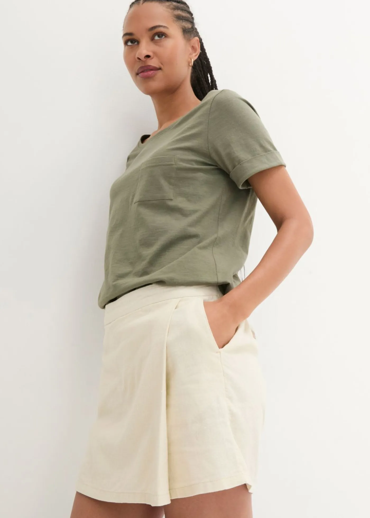 bonprix bonprix Falda pantalón Crudo Discount