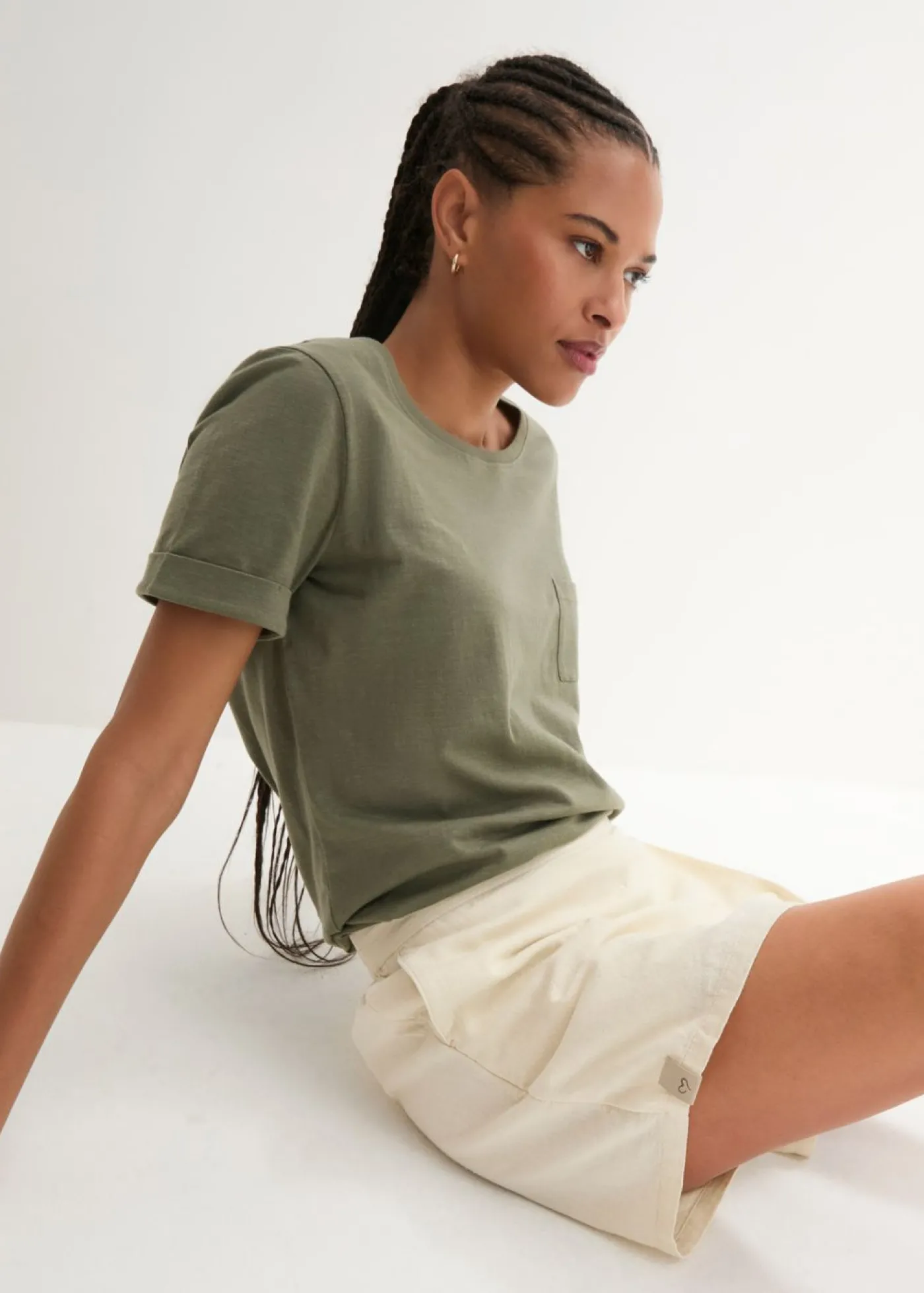 bonprix bonprix Falda pantalón Crudo Discount
