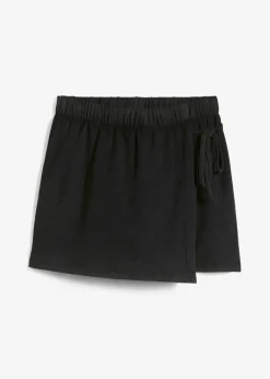 bonprix bonprix Falda pantalón de algodón orgánico puro Negro Best