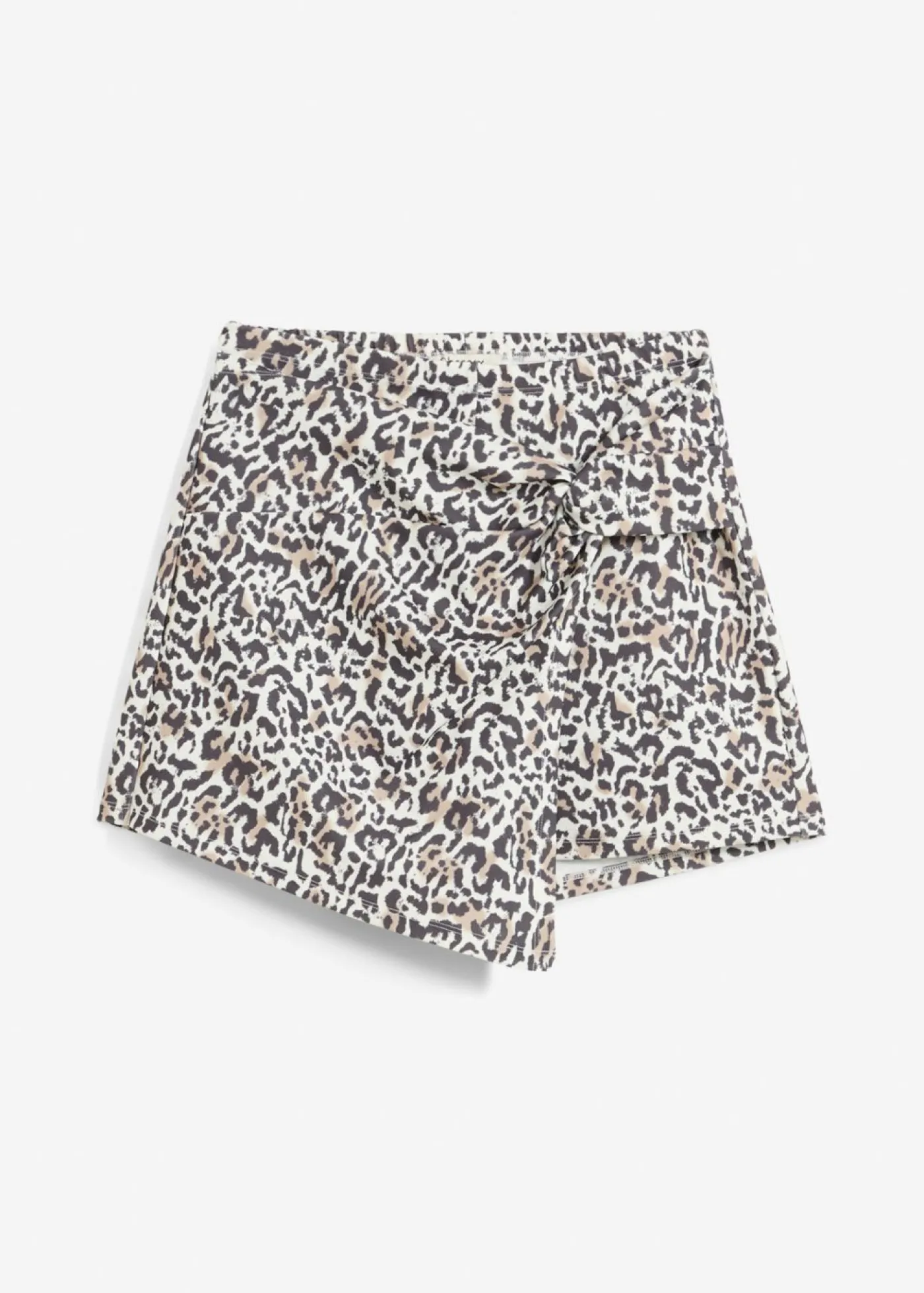 bonprix bonprix Falda pantalón de interlock resistente estampado leo blanco Online