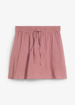 bonprix bonprix Falda pantalón de muselina Violeta mate New