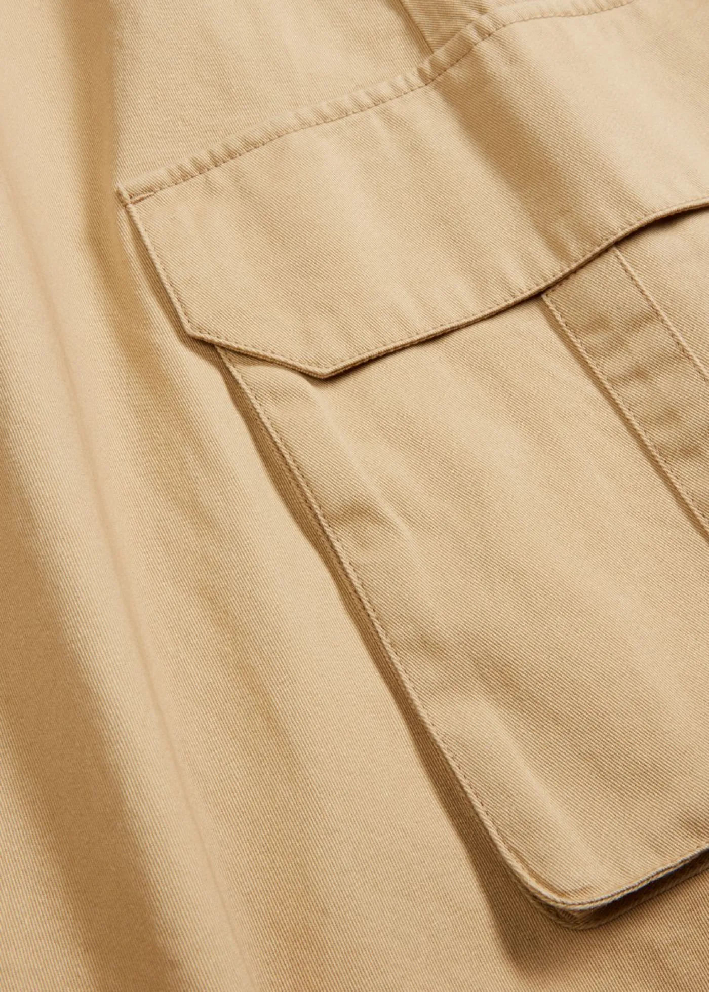 bonprix bonprix Falda tipo cargo de algodón puro Beige verdoso Discount