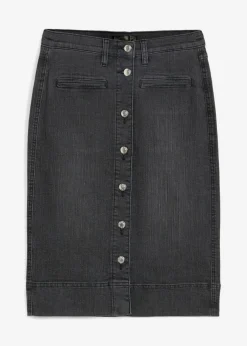 bonprix bonprix Falda vaquera Negro denim Outlet