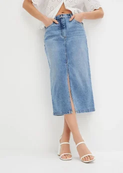 bonprix bonprix Falda vaquera Azul piedra Sale