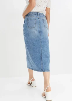 bonprix bonprix Falda vaquera Azul piedra Sale