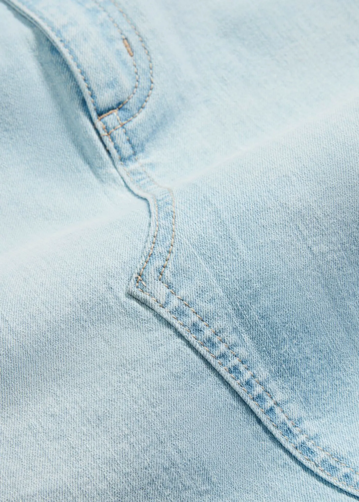 bonprix bonprix Falda vaquera con abertura Denim hielo Online