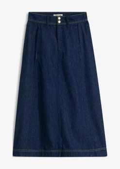 bonprix bonprix Falda vaquera midi Azul oscuro denim Best