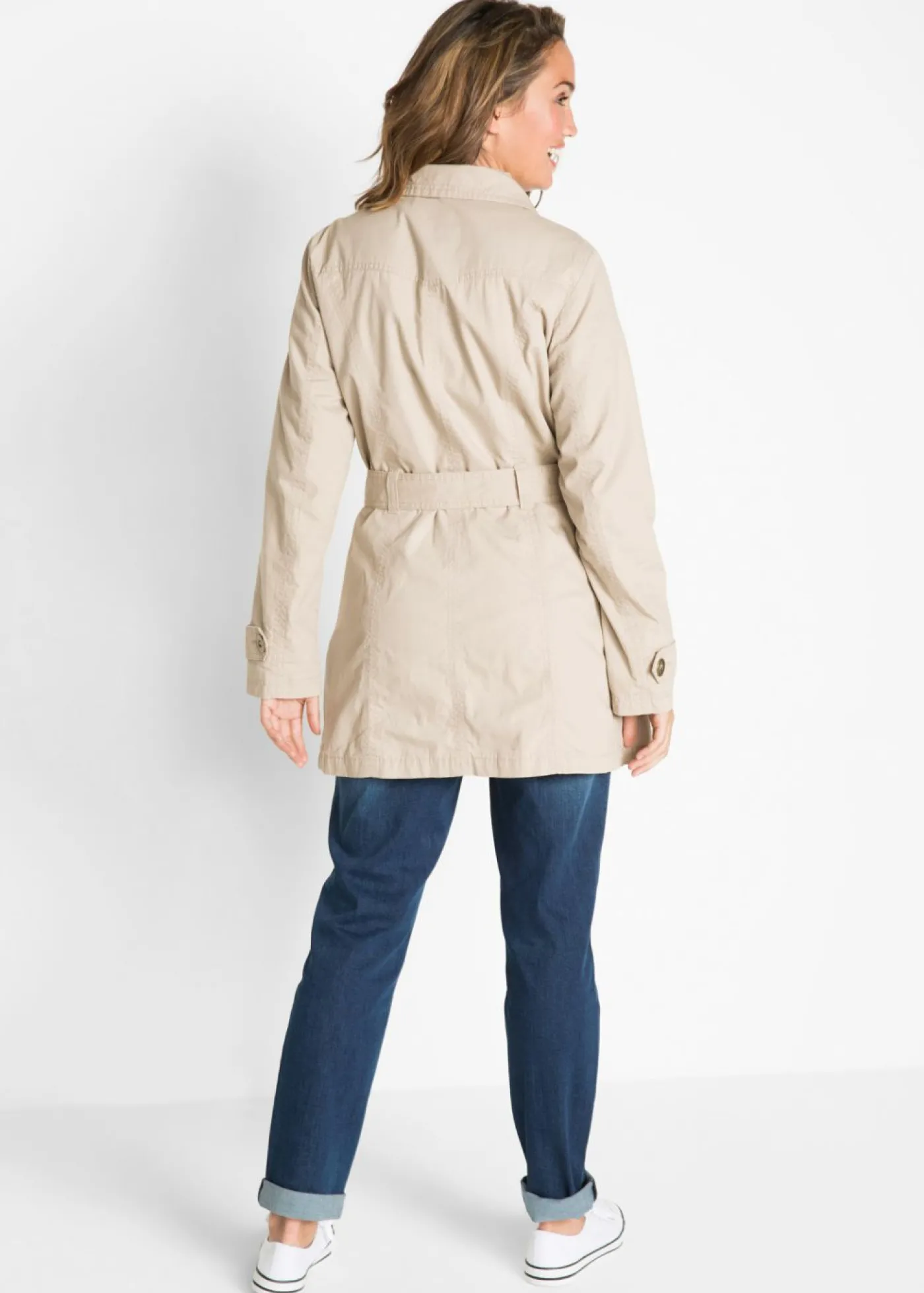 bonprix bonprix Gabardina gris guijarro