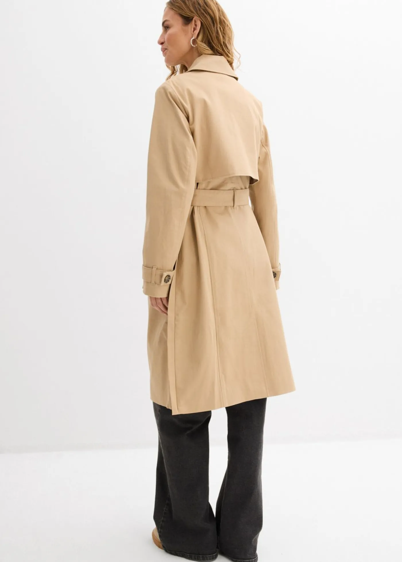bonprix bonprix Gabardina 3 en 1 con inserto de porteo para durante y después del embarazo Beige pardo New