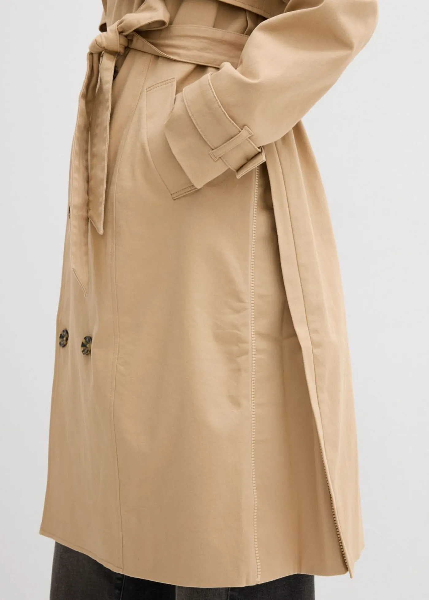 bonprix bonprix Gabardina 3 en 1 con inserto de porteo para durante y después del embarazo Beige pardo New