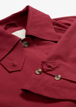 bonprix bonprix Gabardina con trabillas Rojo rubí Best