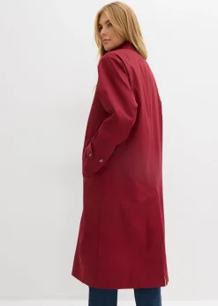 bonprix bonprix Gabardina con trabillas Rojo rubí Best
