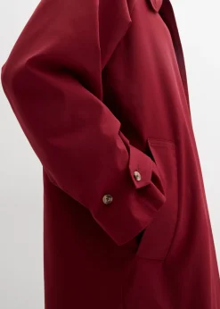 bonprix bonprix Gabardina con trabillas Rojo rubí Best