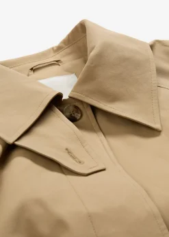 bonprix bonprix Gabardina con trabillas Marrón caqui New