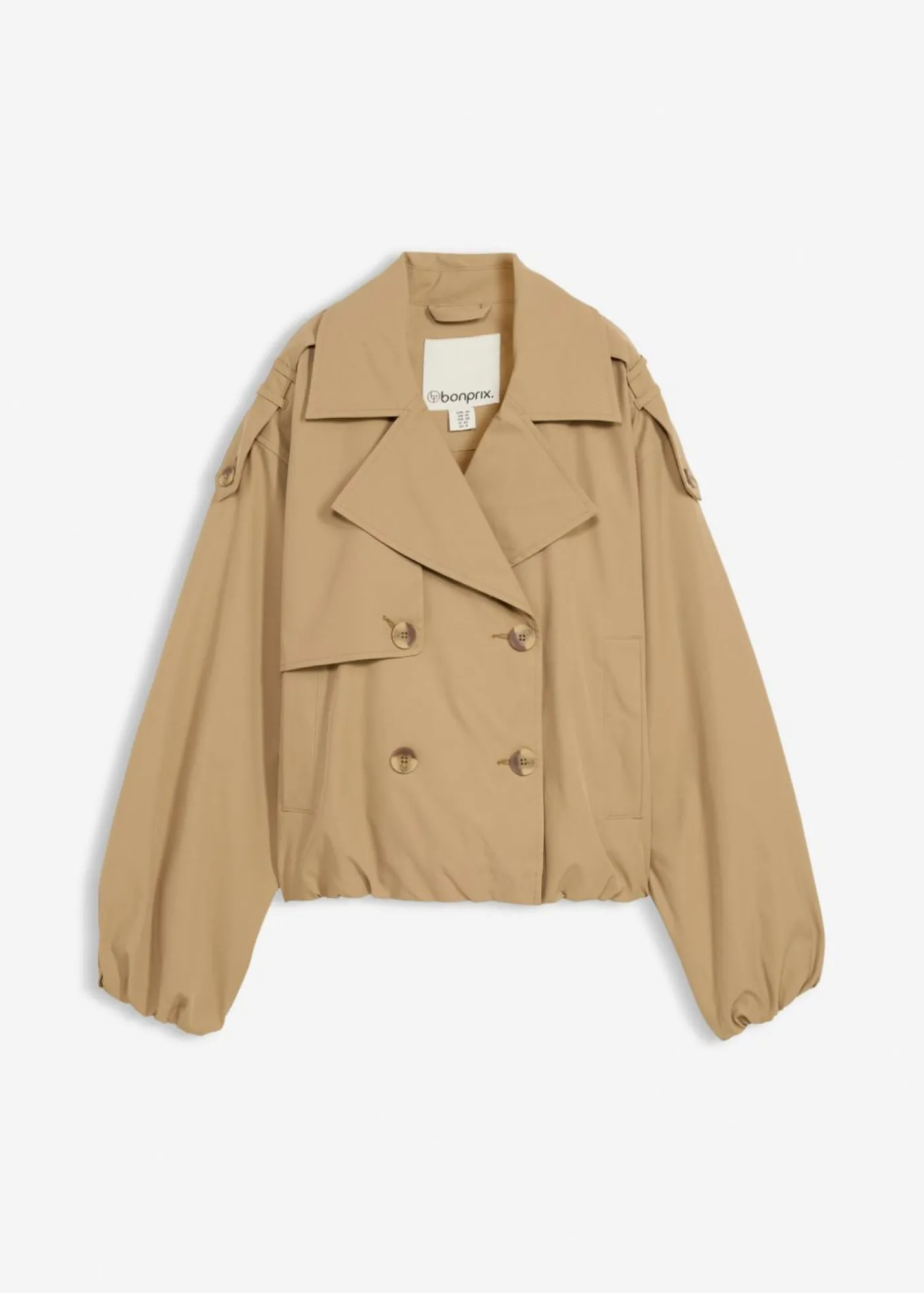 bonprix bonprix Gabardina corta oliva pálido Outlet