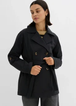 bonprix bonprix Gabardina corta Negro Sale