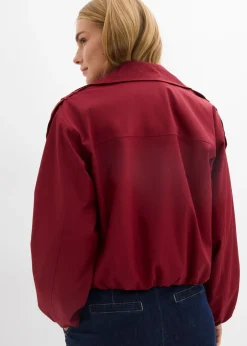 bonprix bonprix Gabardina corta Rojo rubí Hot