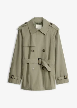 bonprix bonprix Gabardina corta Verde oliva
