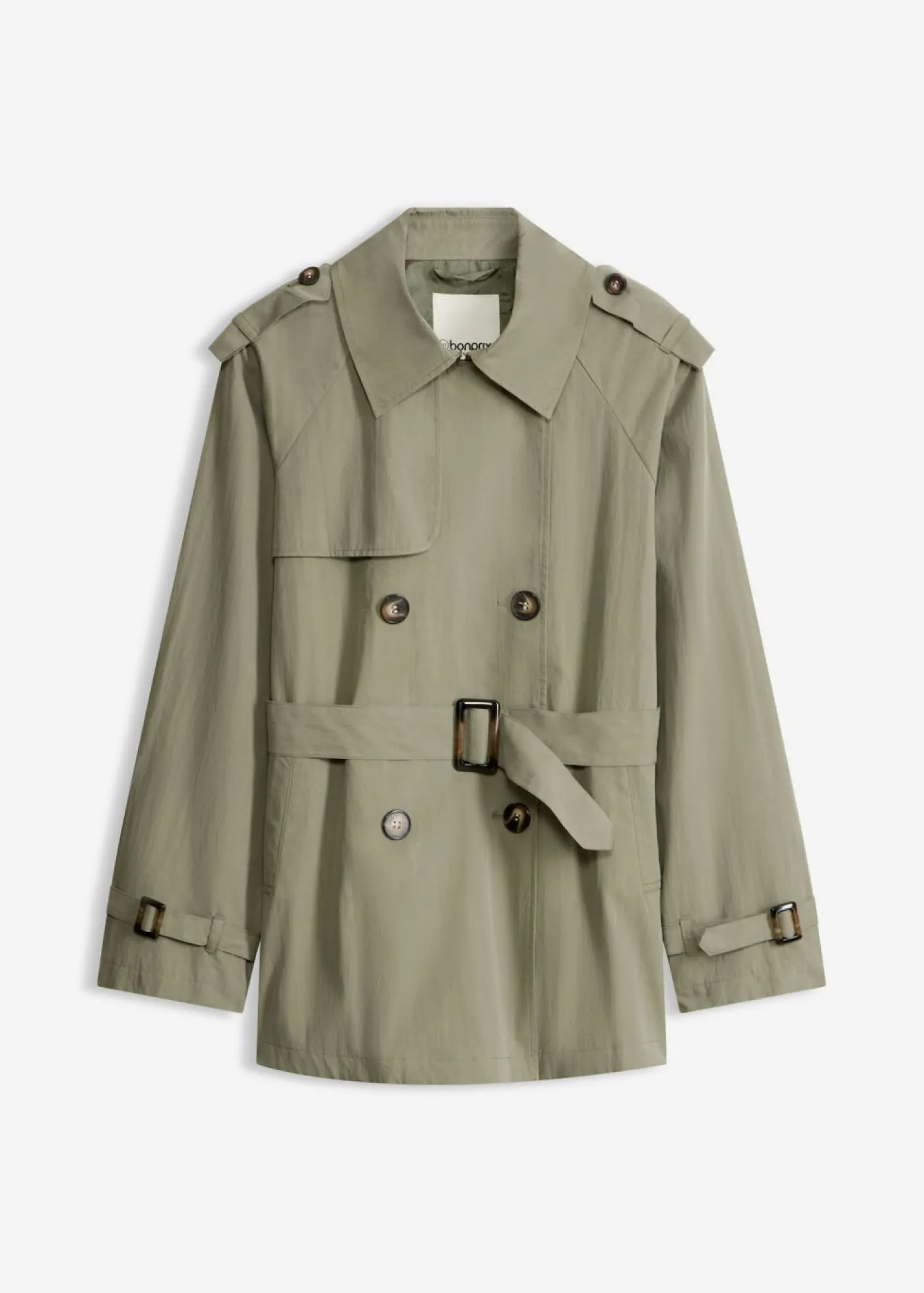 bonprix bonprix Gabardina corta Verde oliva