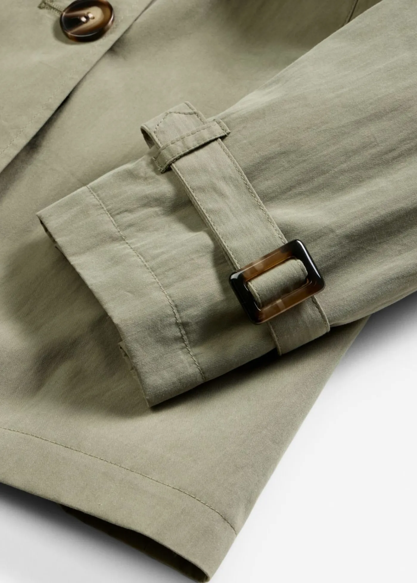 bonprix bonprix Gabardina corta Verde oliva