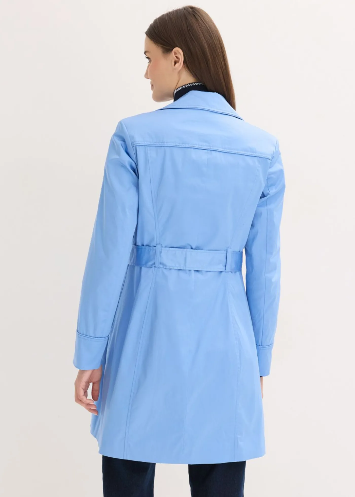 bonprix bonprix Gabardina de algodón azul provenzal New