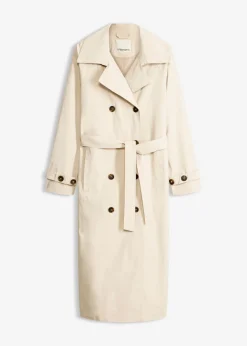 bonprix bonprix Gabardina forrada Arena claro Sale
