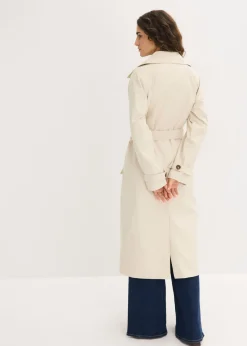 bonprix bonprix Gabardina forrada Arena claro Sale