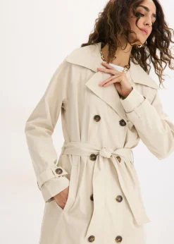 bonprix bonprix Gabardina forrada Arena claro Sale
