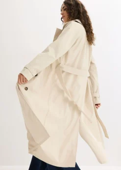 bonprix bonprix Gabardina forrada Arena claro Sale