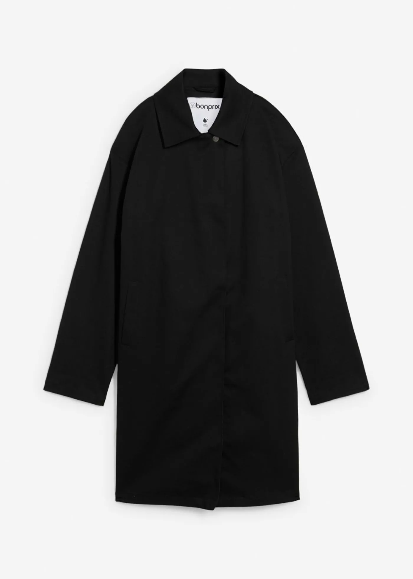 bonprix bonprix Gabardina repelente al agua Negro Online