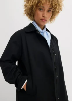 bonprix bonprix Gabardina repelente al agua Negro Online