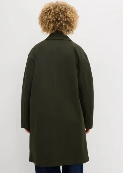 bonprix bonprix Gabardina repelente al agua Verde oscuro Discount