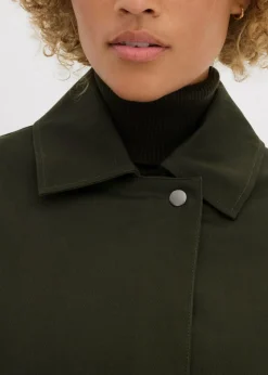 bonprix bonprix Gabardina repelente al agua Verde oscuro Discount