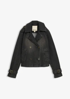 bonprix bonprix Gabardina vaquera denim negro Sale