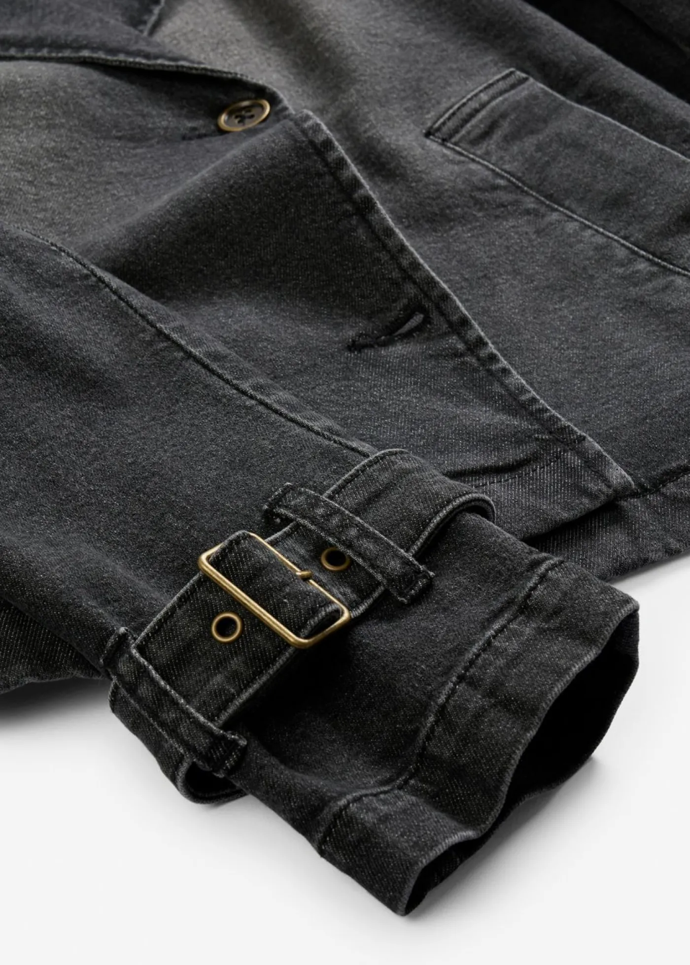 bonprix bonprix Gabardina vaquera denim negro Sale
